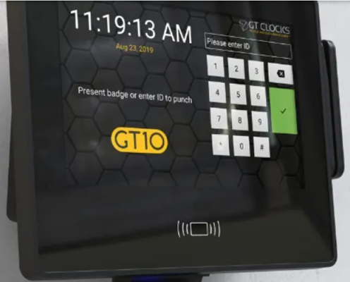 GT10 biometric time clock